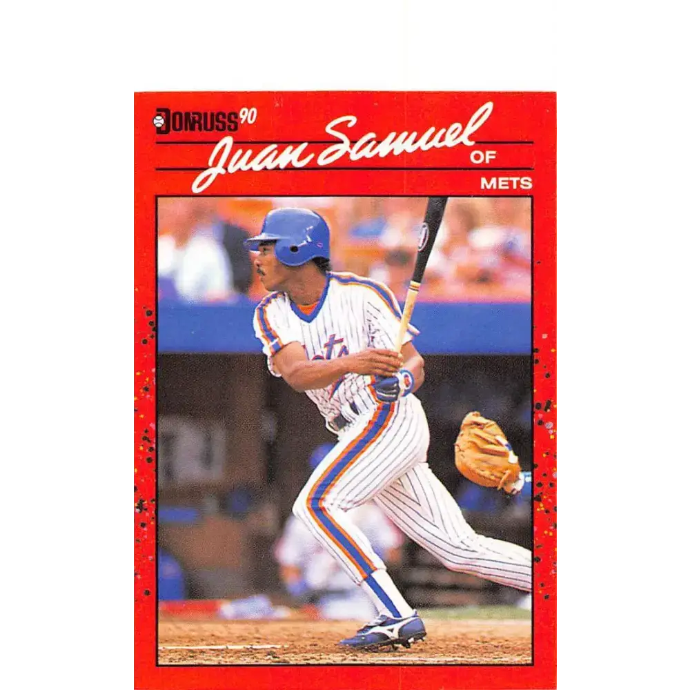 1990 Donruss #53 Juan Samuel VG-EX New York Mets Baseball Card - Baseball Card Single