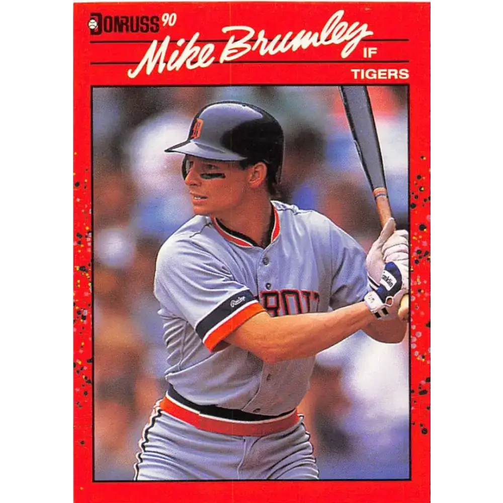 1990 Donruss #533 Mike Brumley VG-EX Detroit Tigers Baseball Card - Baseball Card Single