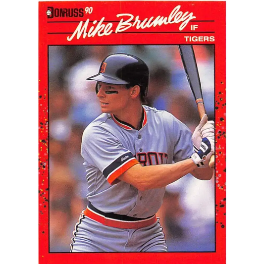1990 Donruss #533 Mike Brumley VG-EX Detroit Tigers Baseball Card - Baseball Card Single