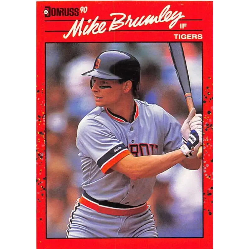 1990 Donruss #533 Mike Brumley VG-EX Detroit Tigers Baseball Card - Baseball Card Single