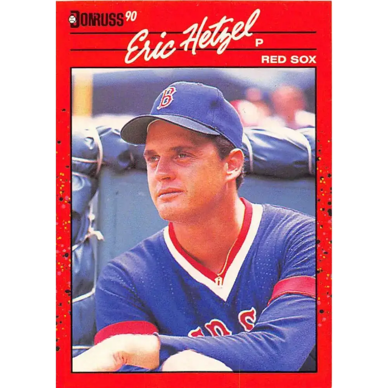 1990 Donruss #539 Eric Hetzel VG-EX Boston Red Sox Baseball Card - Baseball Card Single