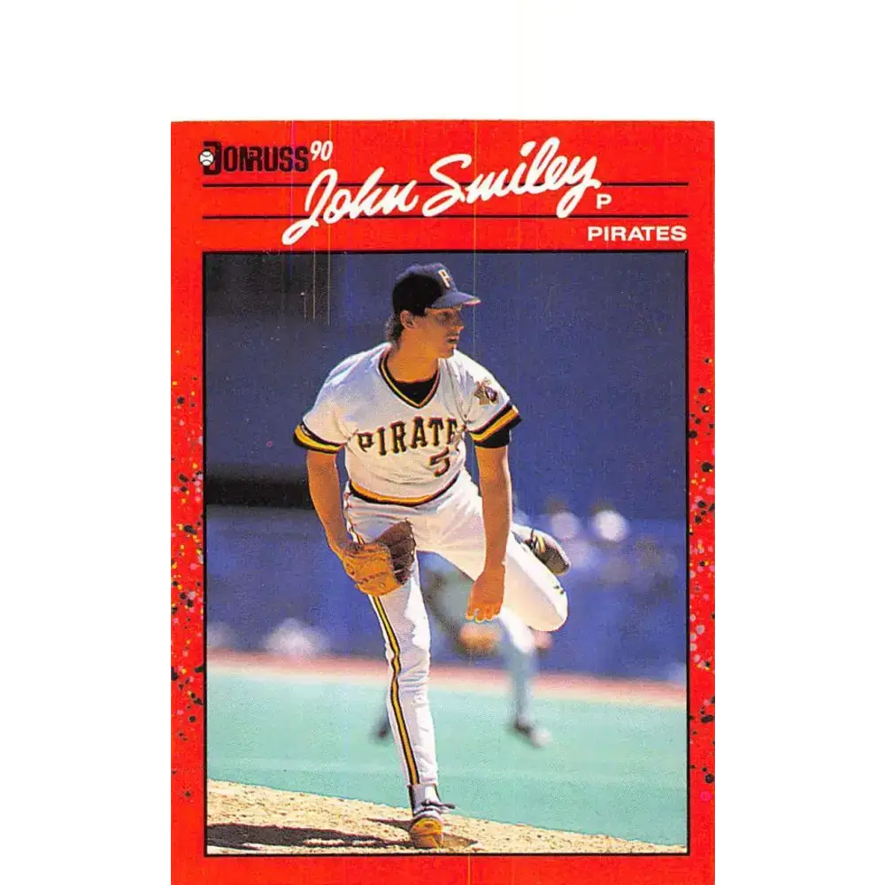 1990 Donruss #54 John Smiley VG-EX Pittsburgh Pirates Baseball Card - Baseball Card Single