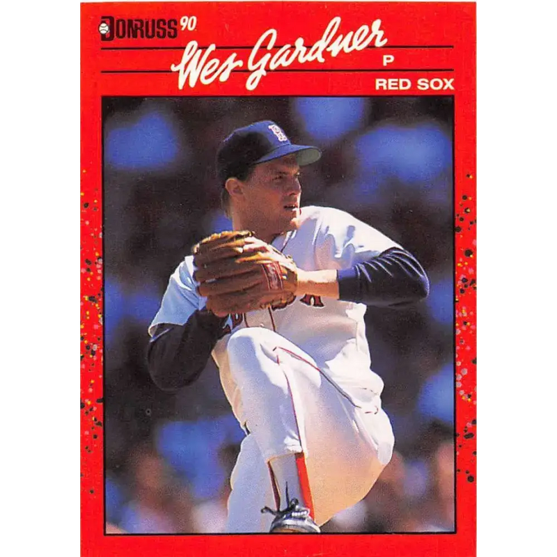 1990 Donruss #541 Wes Gardner VG-EX Boston Red Sox Baseball Card - Baseball Card Single