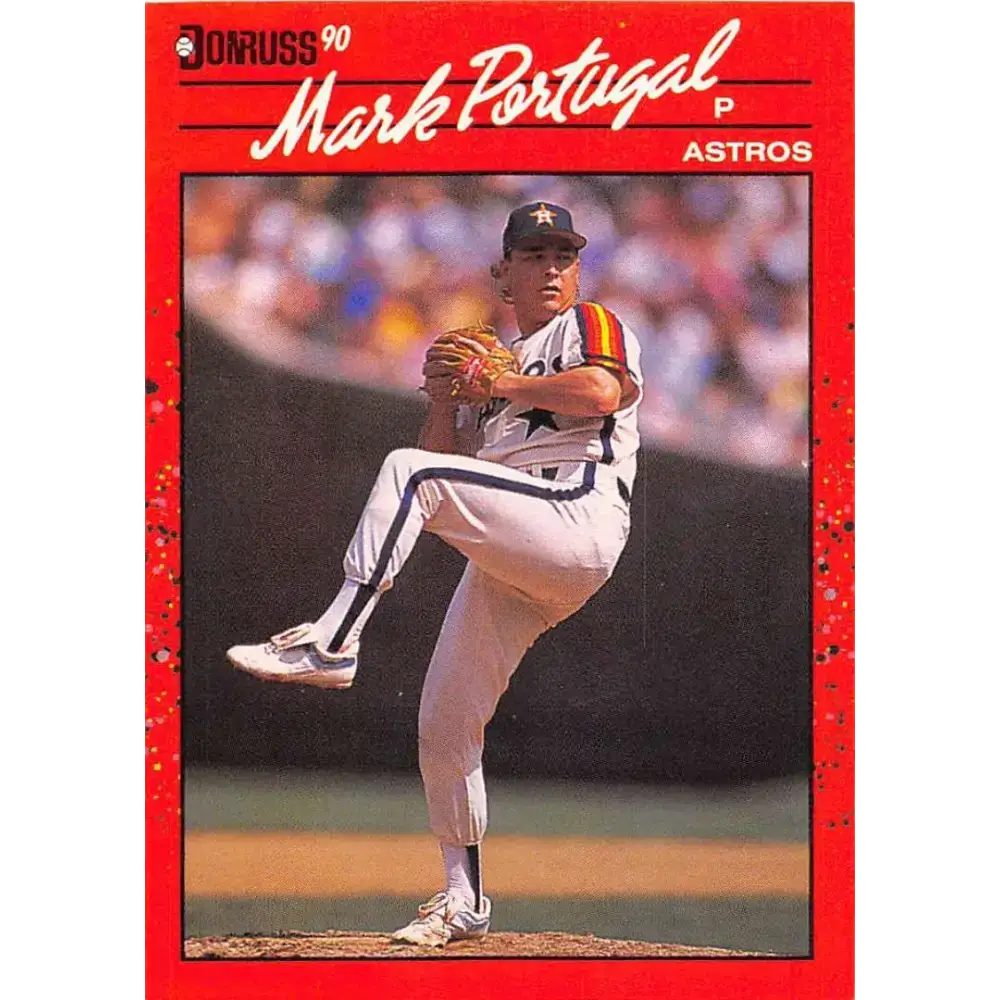 1990 Donruss #542 Mark Portugal VG-EX Houston Astros Baseball Card - Baseball Card Single