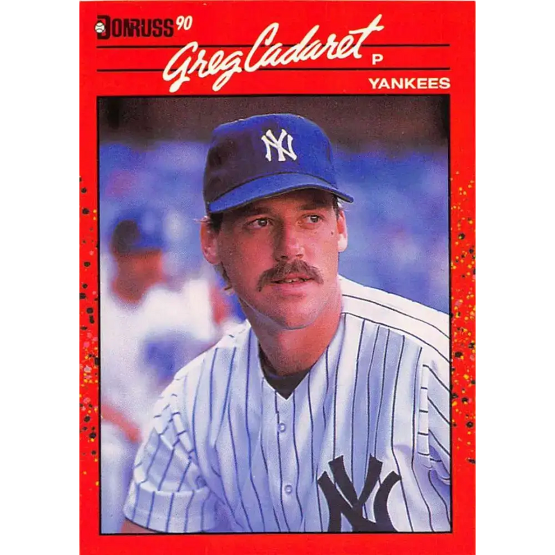 1990 Donruss #545 Greg Cadaret VG-EX New York Yankees Baseball Card - Baseball Card Single
