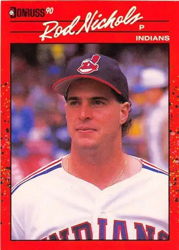 Rod Nichols baseball card with original gloss in NM-MT condition from 1990 Donruss