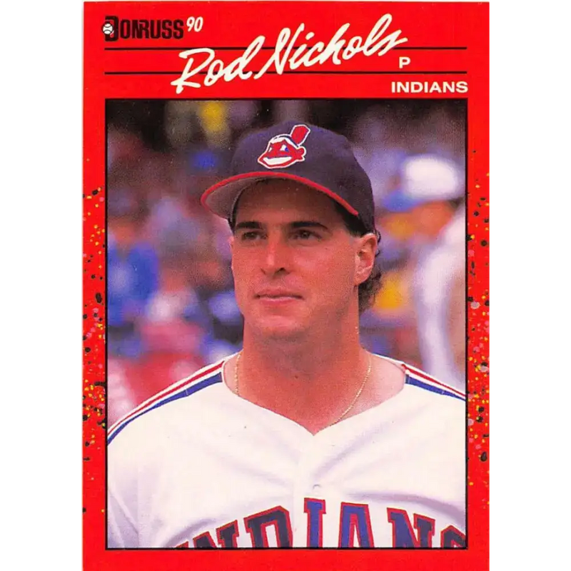1990 Donruss #546 Rod Nichols VG-EX Cleveland Indians Baseball Card - Baseball Card Single