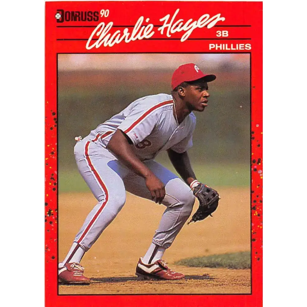 1990 Donruss #548 Charlie Hayes VG-EX Philadelphia Phillies Baseball Card - Baseball Card Single