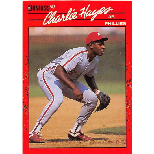 1990 Donruss #548 Charlie Hayes VG-EX Philadelphia Phillies Baseball Card - Baseball Card Single