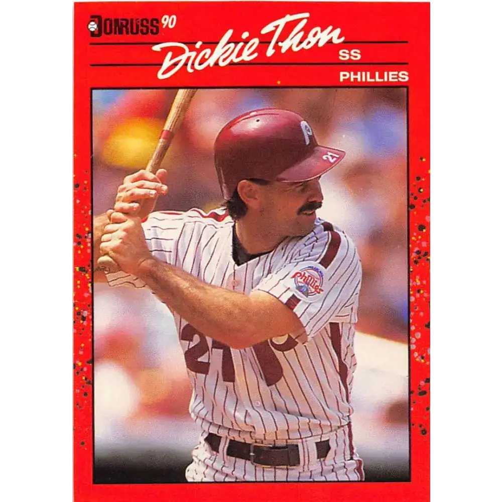 1990 Donruss #549 Dickie Thon VG-EX Philadelphia Phillies Baseball Card - Baseball Card Single