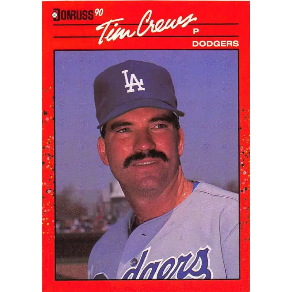 1990 Donruss #550 Tim Crews VG-EX Los Angeles Dodgers Baseball Card - Baseball Card Single