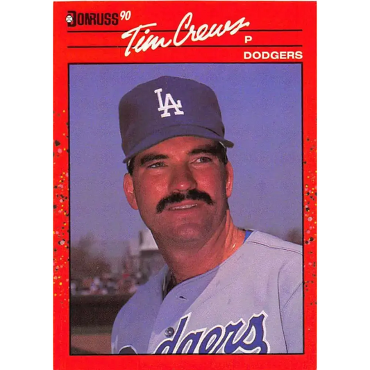 1990 Donruss #550 Tim Crews VG-EX Los Angeles Dodgers Baseball Card - Baseball Card Single