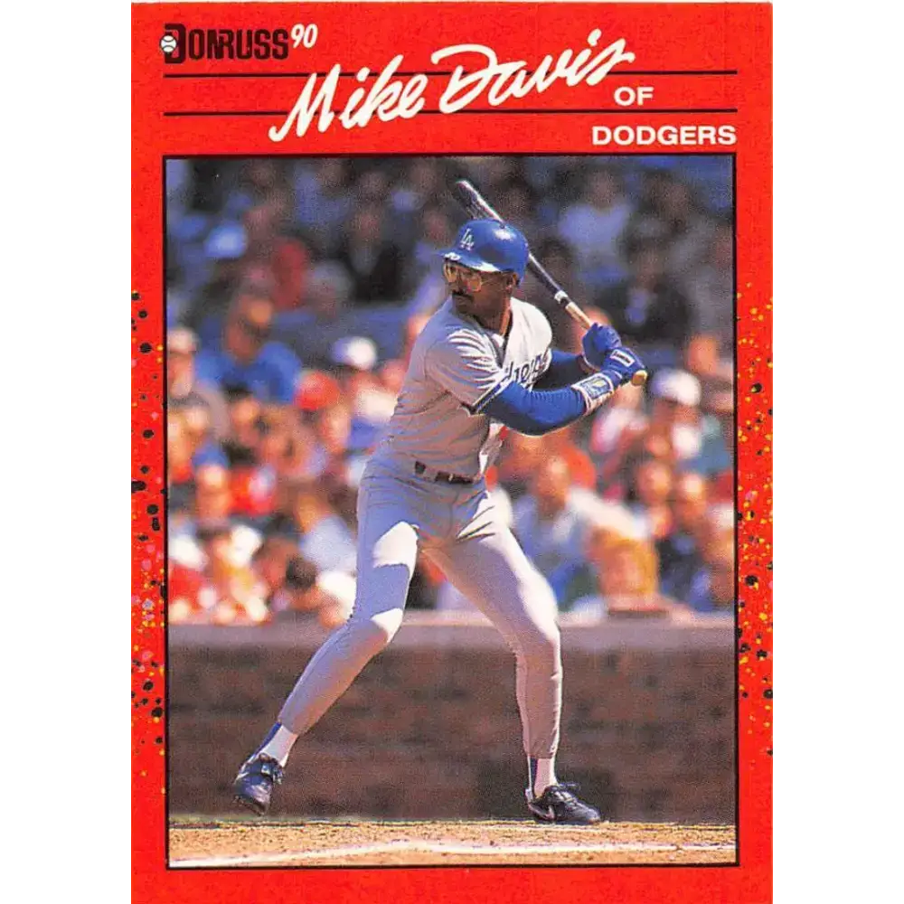 1990 Donruss #552 Mike Davis VG-EX Los Angeles Dodgers Baseball Card - Baseball Card Single