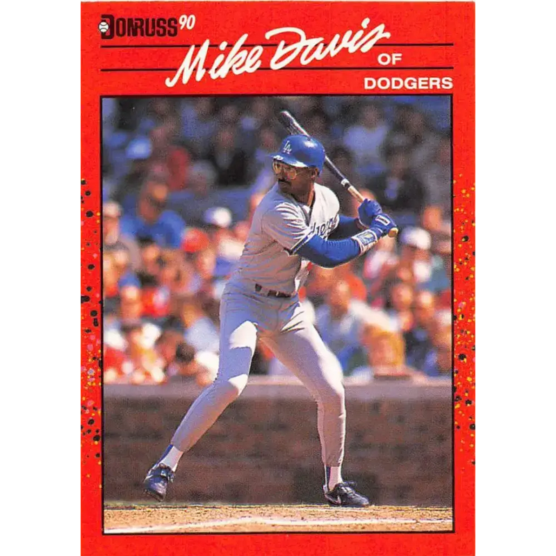 1990 Donruss #552 Mike Davis VG-EX Los Angeles Dodgers Baseball Card - Baseball Card Single