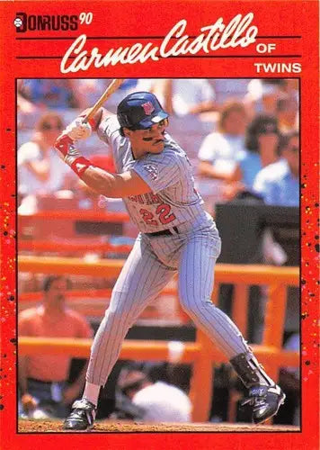 Carmen Castillo baseball card from 1990 Donruss, a sought-after sports card with original gloss