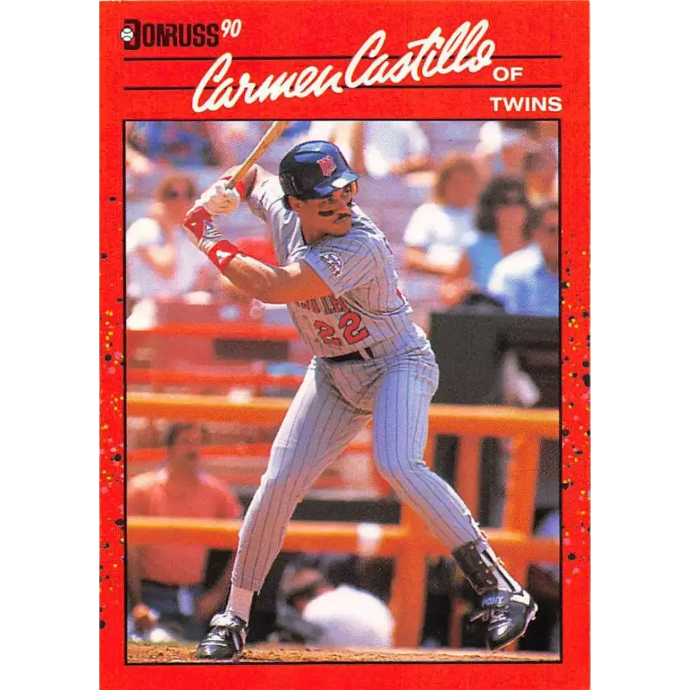 1990 Donruss #554 Carmen Castillo VG-EX Minnesota Twins Baseball Card - Baseball Card Single