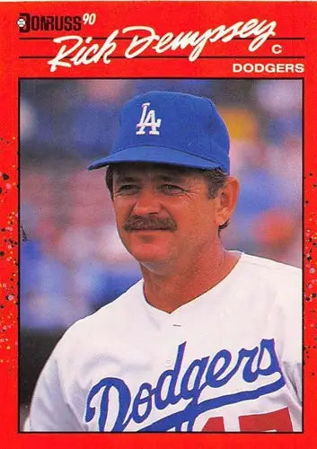 Original gloss 1990 Donruss Rick Dempsey NM-MT Dodgers baseball card