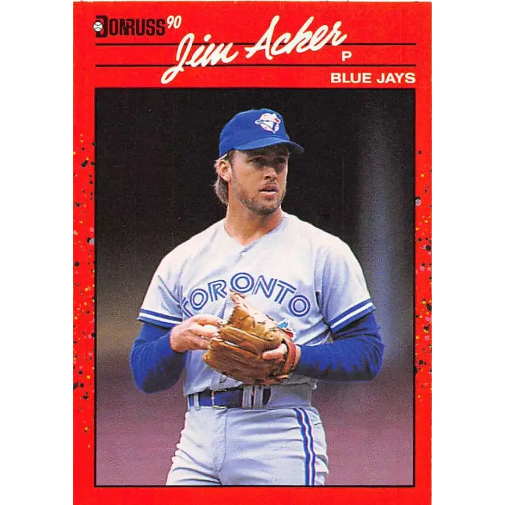 1990 Donruss #558 Jim Acker VG-EX Toronto Blue Jays Baseball Card - Baseball Card Single