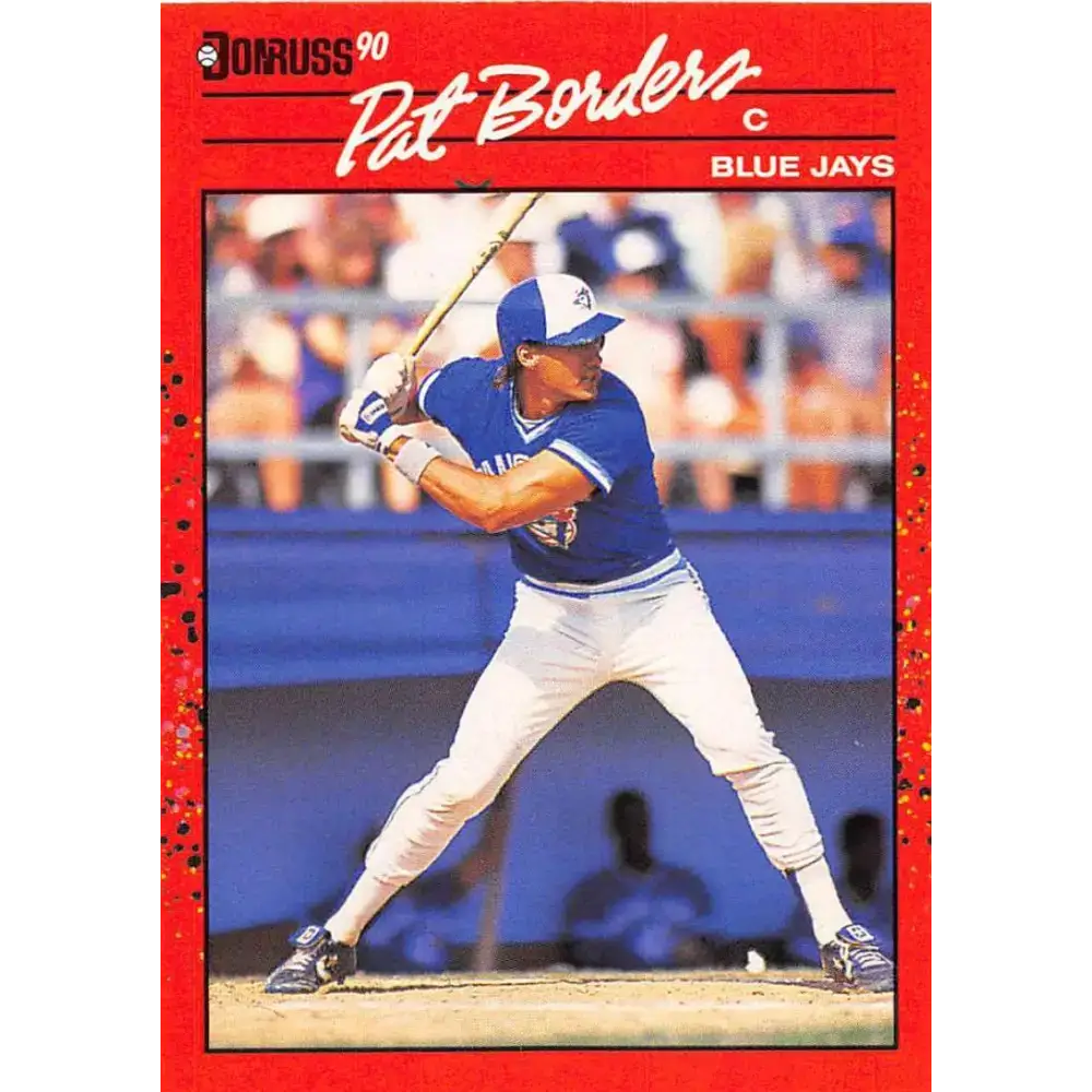 1990 Donruss #560 Pat Borders VG-EX Toronto Blue Jays Baseball Card - Baseball Card Single