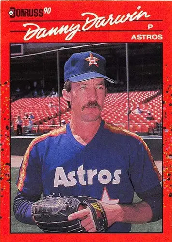 Original gloss 1990 Donruss Danny Darwin NM-MT baseball card Astros ID 5150