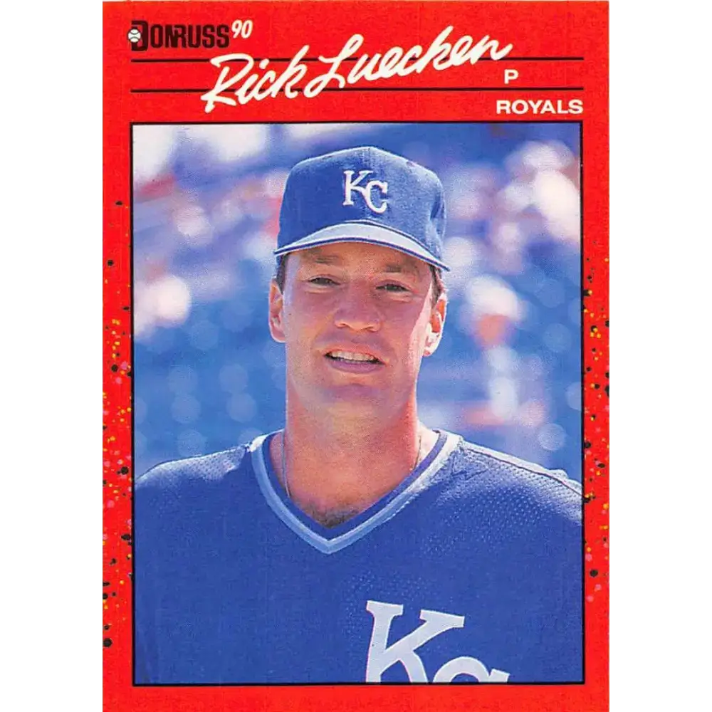 1990 Donruss #562 Rick Luecken VG-EX RC Rookie Kansas City Royals Baseball Card - Baseball Card Single