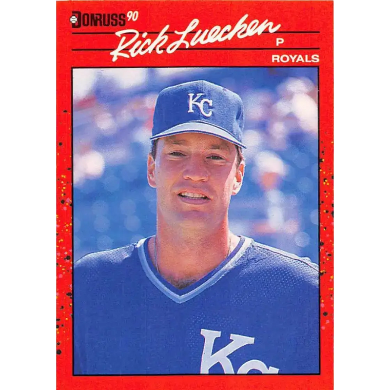1990 Donruss #562 Rick Luecken VG-EX RC Rookie Kansas City Royals Baseball Card - Baseball Card Single