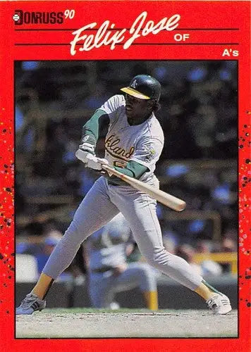 1990 Donruss #564 Felix Jose NM-MT Athletics ID:5152 - Baseball Card Single