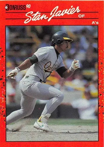 1990 Donruss #568 Stan Javier NM-MT Athletics ID:5155 - Baseball Card Single