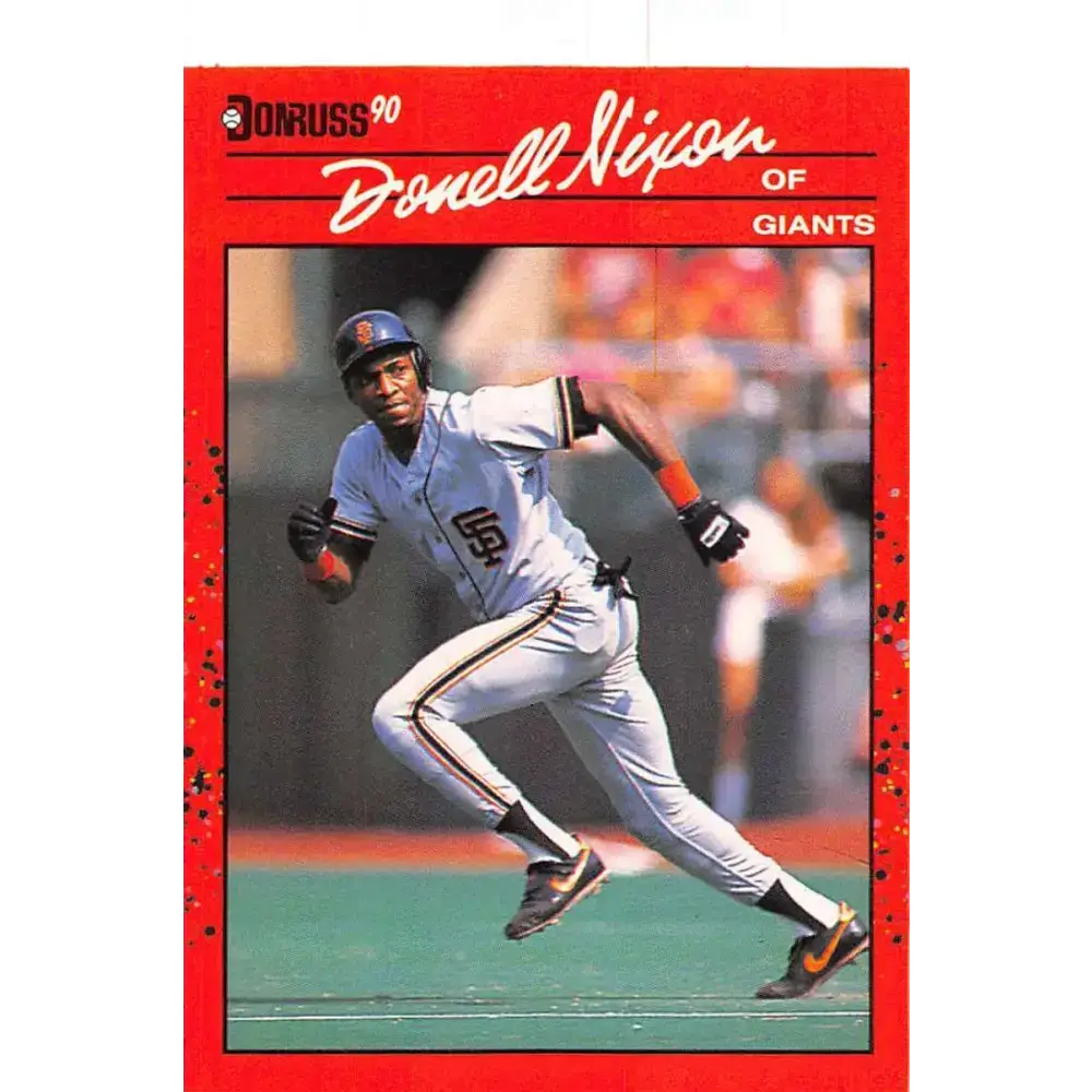 1990 Donruss #571 Donell Nixon VG-EX San Francisco Giants Baseball Card - Baseball Card Single