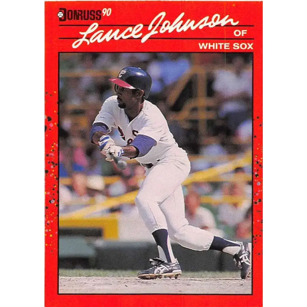 1990 Donruss #573 Lance Johnson VG-EX Chicago White Sox Baseball Card - Baseball Card Single