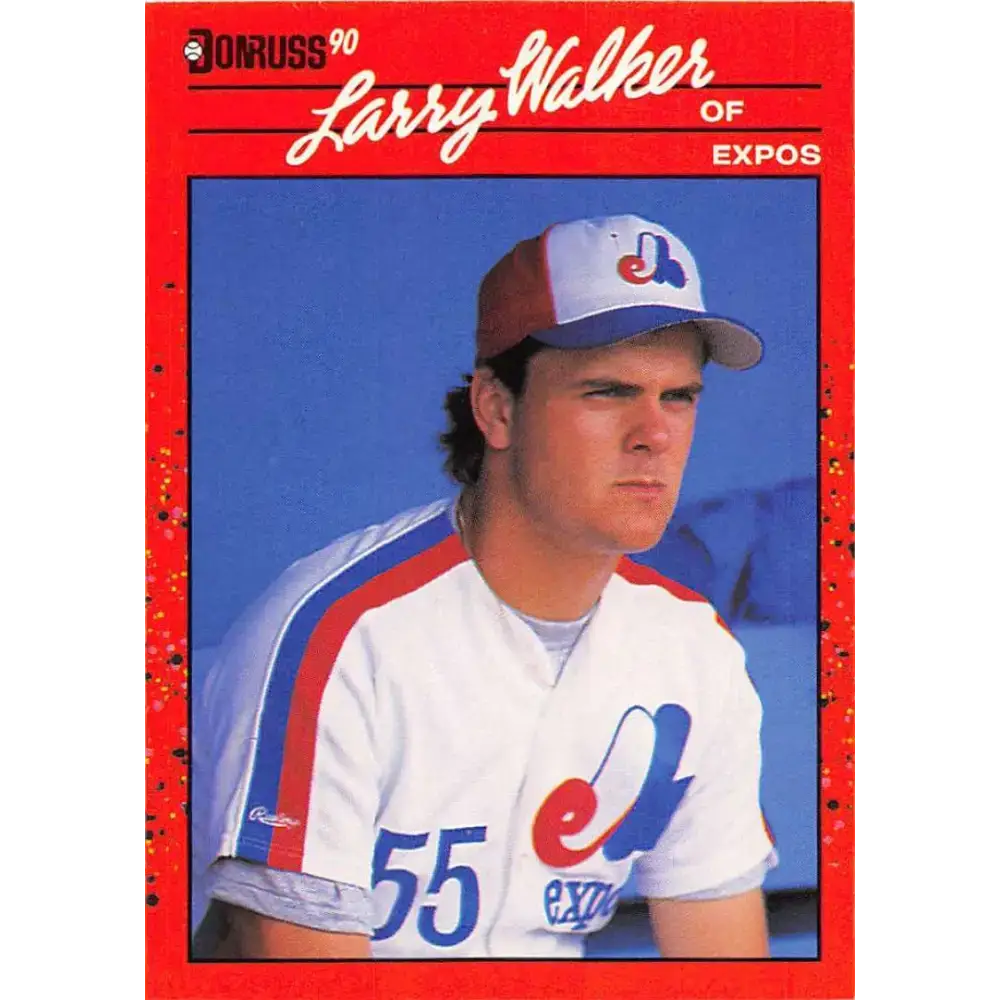 1990 Donruss #578 Larry Walker VG-EX RC Rookie Montreal Expos Baseball Card