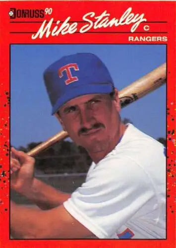 Mike Stanley baseball card 1990 Donruss #579 NM-MT original gloss Rangers collectible