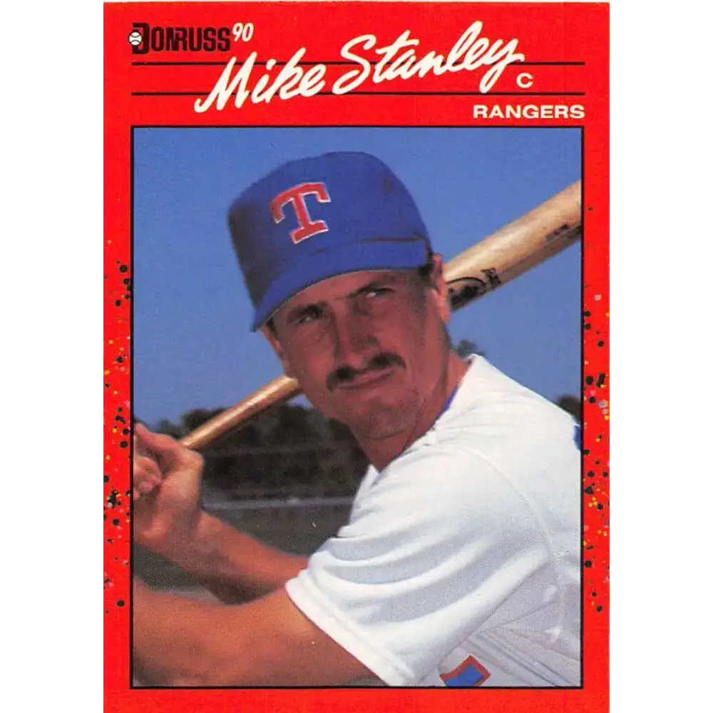 1990 Donruss #579 Mike Stanley VG-EX Texas Rangers Baseball Card - Baseball Card Single