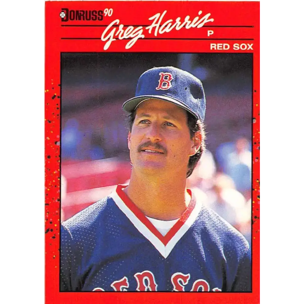 1990 Donruss #582 Greg Harris VG-EX Boston Red Sox Baseball Card - Baseball Card Single