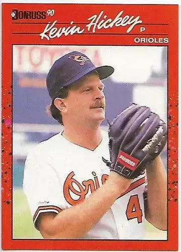 1990 Donruss #583a Kevin Hickey NM-MT Orioles ERR - Baseball Card Single
