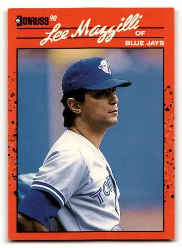 Original gloss Lee Mazzilli baseball card from 1990 Donruss Blue Jays collection