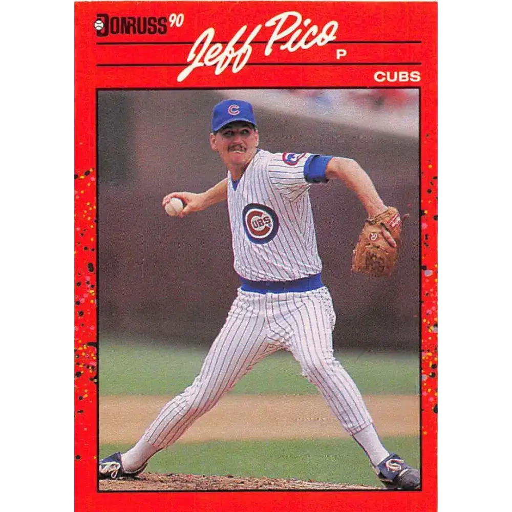 1990 Donruss #585 Jeff Pico VG-EX Chicago Cubs Baseball Card - Baseball Card Single