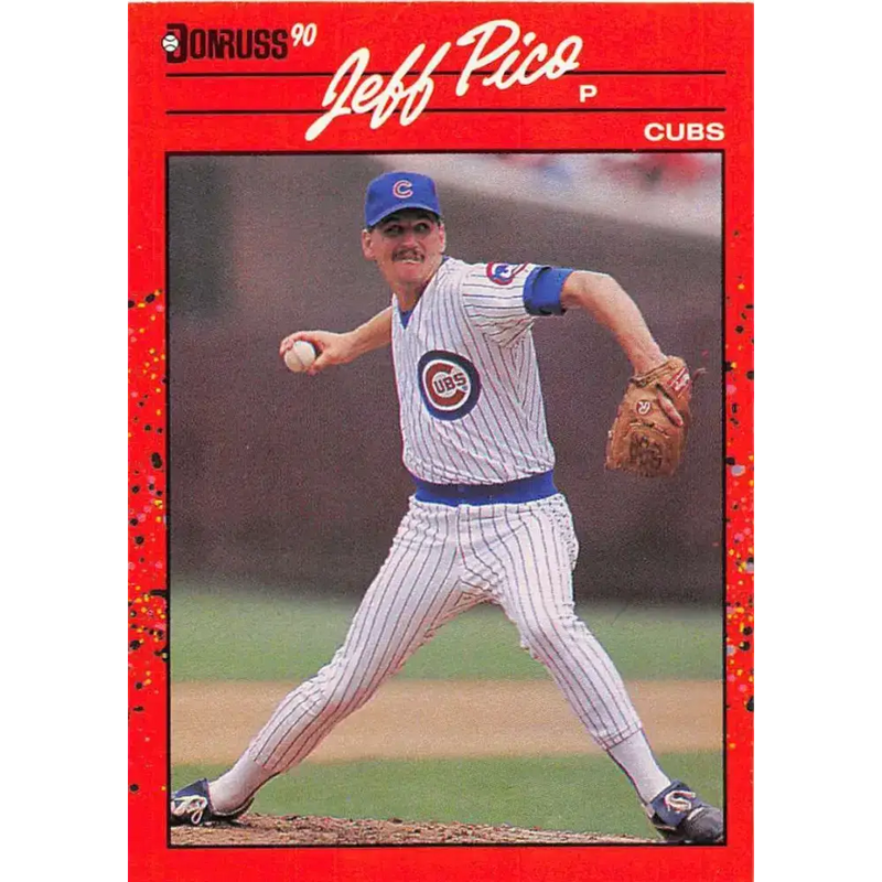1990 Donruss #585 Jeff Pico VG-EX Chicago Cubs Baseball Card - Baseball Card Single
