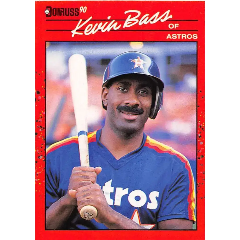 1990 Donruss #589 Kevin Bass DP VG-EX Houston Astros Baseball Card - Baseball Card Single