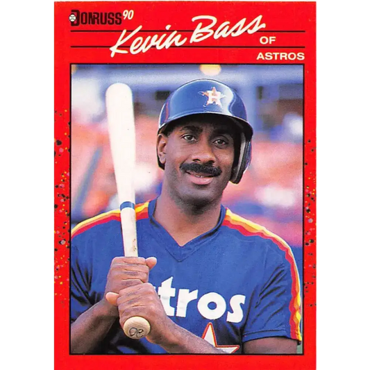 1990 Donruss #589 Kevin Bass DP VG-EX Houston Astros Baseball Card - Baseball Card Single