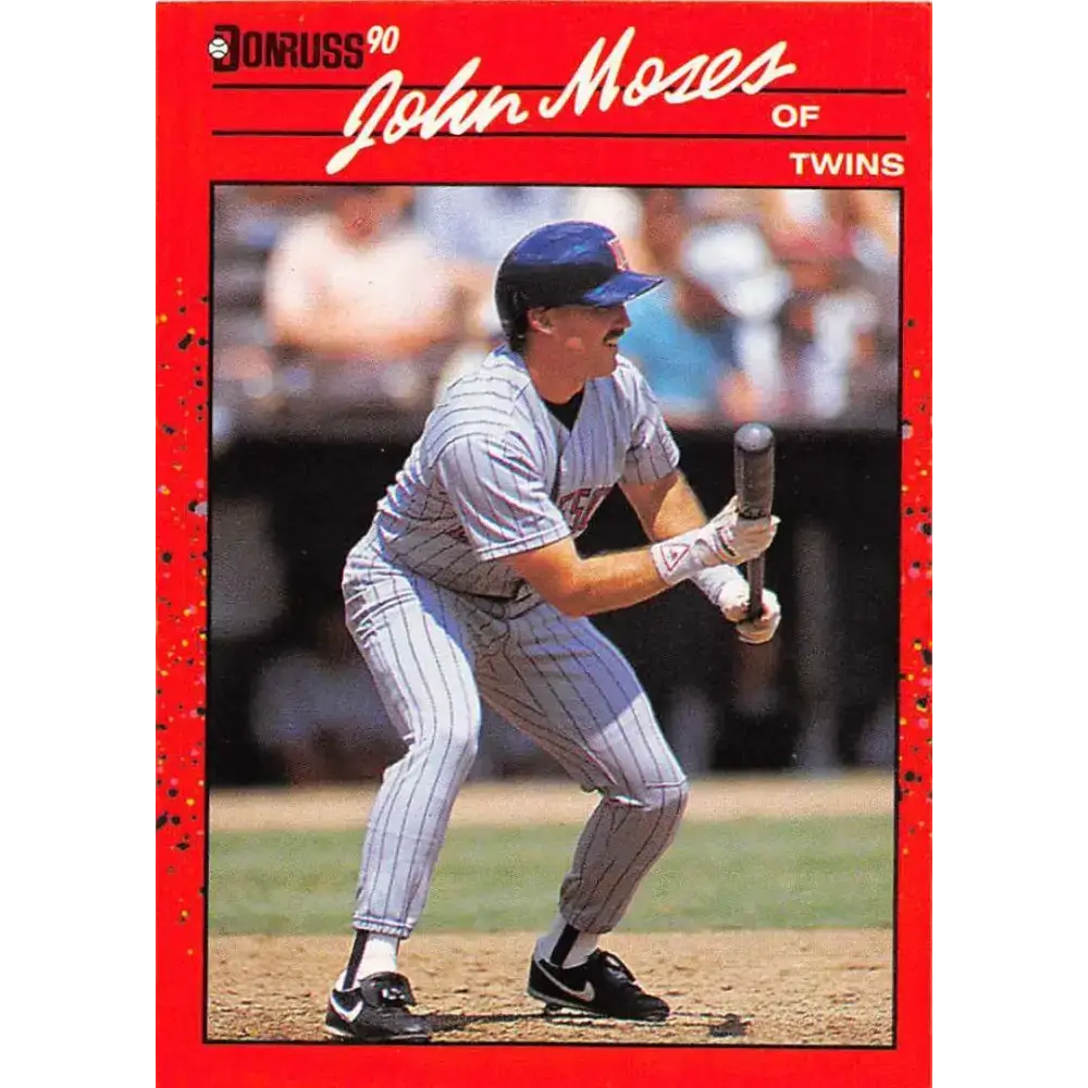 1990 Donruss #590 John Moses DP VG-EX Minnesota Twins Baseball Card - Baseball Card Single