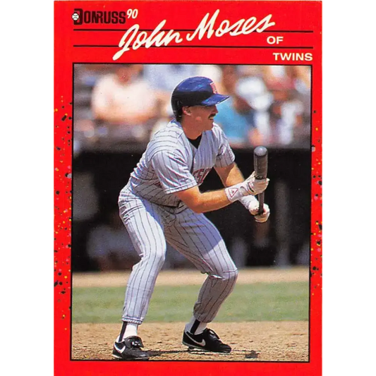 1990 Donruss #590 John Moses DP VG-EX Minnesota Twins Baseball Card - Baseball Card Single