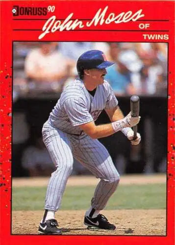 1990 Donruss #590 John Moses NM-MT Twins DP original gloss baseball card for sale