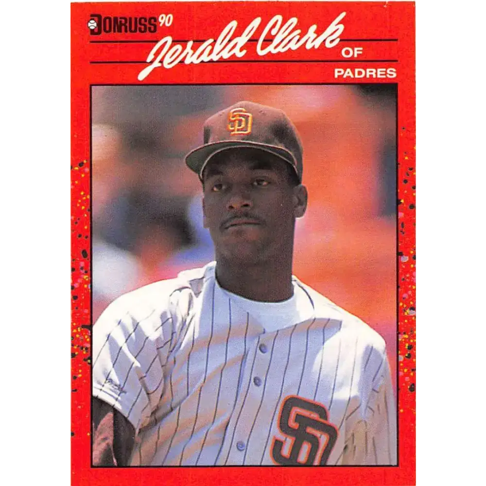 1990 Donruss #593 Jerald Clark DP VG-EX San Diego Padres Baseball Card - Baseball Card Single