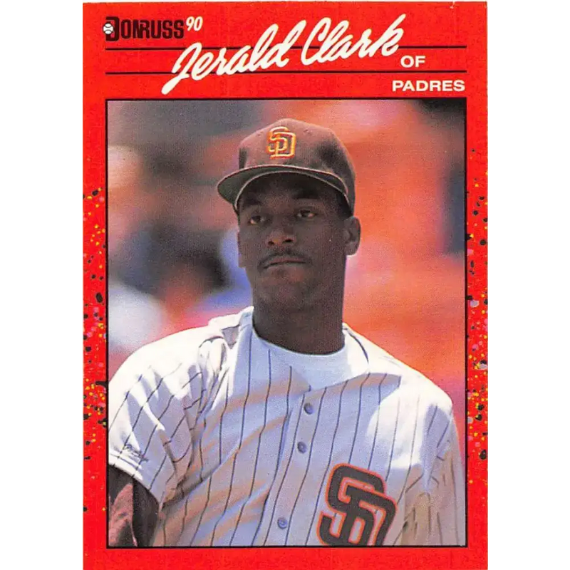 1990 Donruss #593 Jerald Clark DP VG-EX San Diego Padres Baseball Card - Baseball Card Single