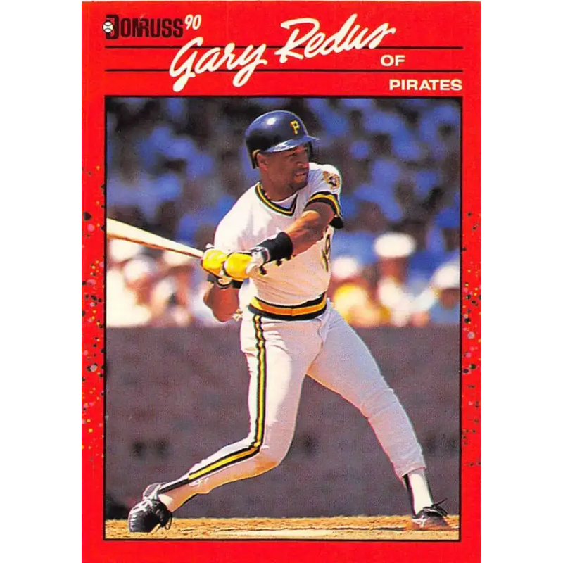 1990 Donruss #597 Gary Redus VG-EX Pittsburgh Pirates Baseball Card - Baseball Card Single