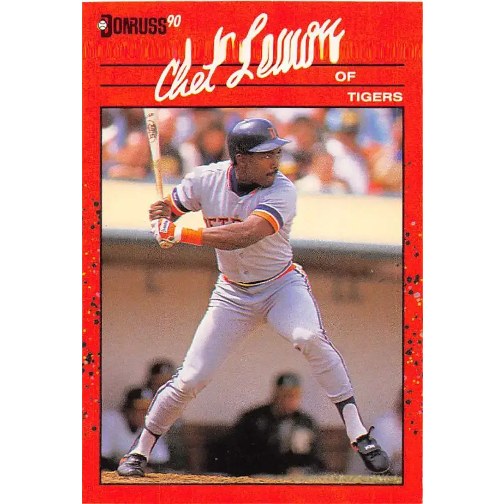 1990 Donruss #60 Chet Lemon VG-EX Detroit Tigers Baseball Card - Baseball Card Single