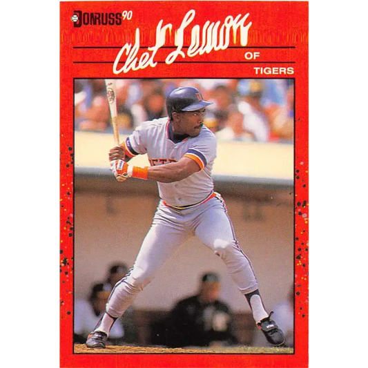 1990 Donruss #60 Chet Lemon VG-EX Detroit Tigers Baseball Card - Baseball Card Single