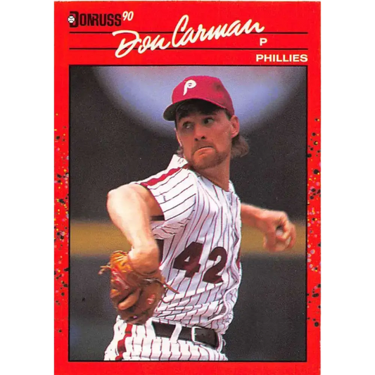 1990 Donruss #604 Don Carman DP VG-EX Philadelphia Phillies Baseball Card - Baseball Card Single