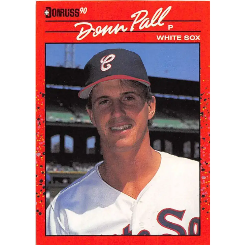 1990 Donruss #606 Donn Pall DP VG-EX Chicago White Sox Baseball Card - Baseball Card Single